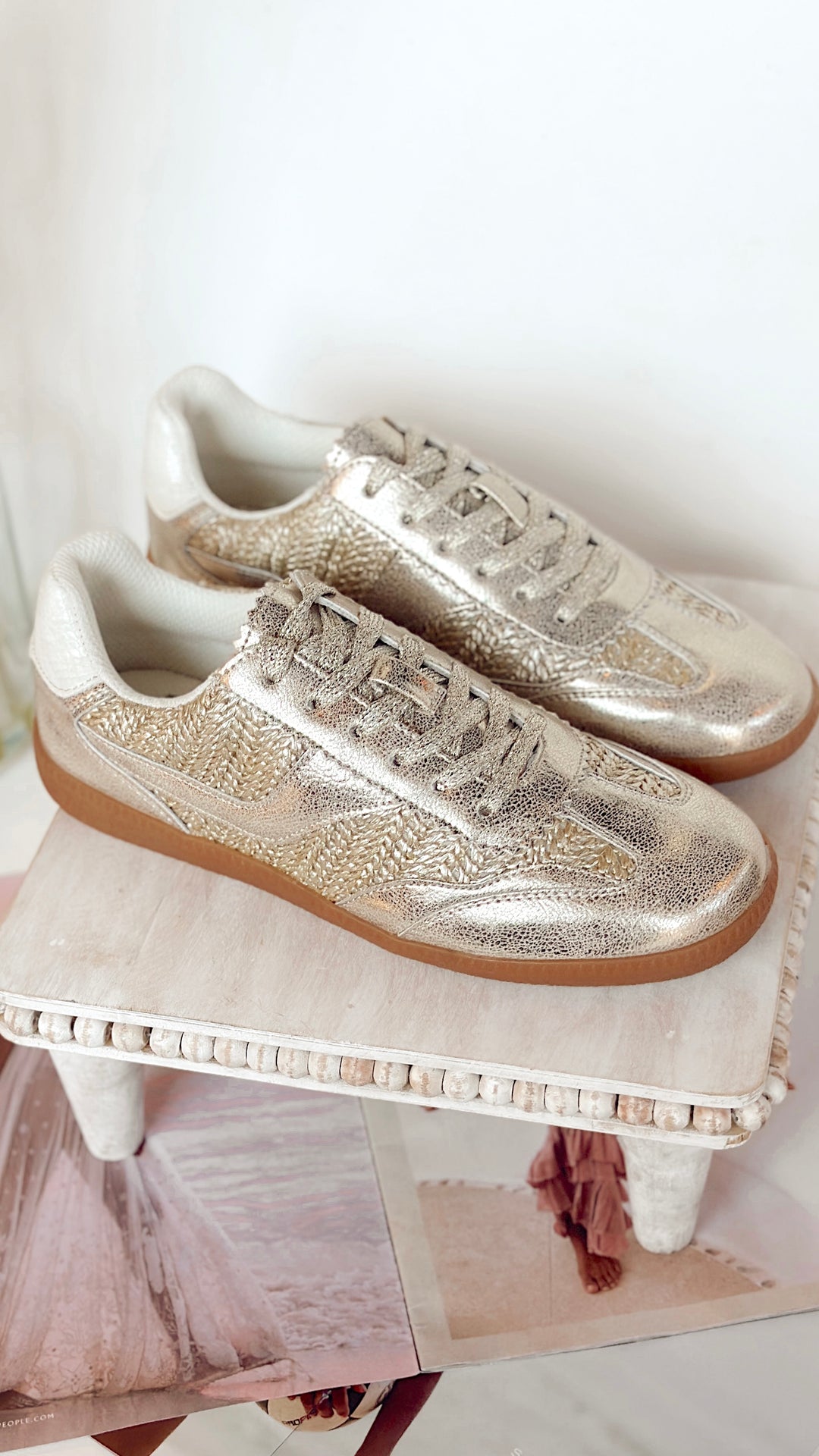 The Tropics Metallic Gold Sneakers The Tropics Metallic Gold Sneakers